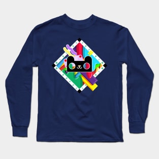 Diamond Cat Doodle 333 Long Sleeve T-Shirt